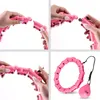 Hula hoop de massage ONE Fitness OHA02 avec poids rose Voir les images du produit 7