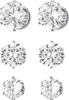 Magnet Ohrringe Set für Herren Damen, Edelstahl Zirkonia Produktbild-Vorschau 1