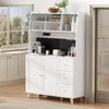 Flieks Küche Hochschrank mit Ladefunktion, Küchenbuffet Produktbild-Vorschau 1