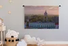MuchoWow® Wandteppich Wandbehang Bunter Stadthorizont im Produktbild-Vorschau 3