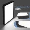 ZMH Plafonnier LED Plat 23CM Lampe de salle de bain Noir Voir les images du produit 4