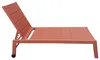 Sonnenliege BARBADOS aus Textilene Terracotta - Aluminium Produktbild-Vorschau 3