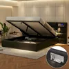 Polsterbett mit LED-Beleuchtung, Wireless Charger und Produktbild-Vorschau 5
