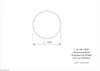 A technical drawing showing a circular cutout with dimensions. Produktbild-Vorschau