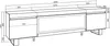 TV-Schrank, Lowboard, 208x35x57cm, Für TV-Geräte bis zu Produktbild-Vorschau 5