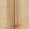 Mensola mobile WC decorato in legno e canna, Marrone Anteprima dell’immagine prodotto 5