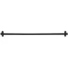 A black metal kitchen utensil rail with two mounting brackets is shown against a white background. Náhled obrázku produktu