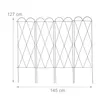 Relaxdays Rankgitter Metall, 3er Set, zum Stecken, 127 cm Produktbild-Vorschau 4