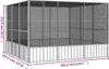 vidaXL Vogelkäfig Grau 302,5x324,5x211,5 cm Verzinkter Produktbild-Vorschau 5