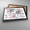 Gerahmtes Poster - Schwarzer Rahmen - Blumen Blätter Produktbild-Vorschau 3
