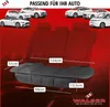 A marketing image showing car seat covers with dimensions indicated. Produktbild-Vorschau