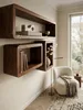 Design Wandregal 3er Set BOHA Massiv Holzregale Sheesham Produktbild-Vorschau 4