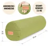GORILLA SPORTS® Yoga Bolster - Ø20 cm, Waschbarer Bezug, Produktbild-Vorschau 4