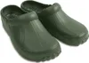 A pair of green clogs on a white background. Produktbild-Vorschau