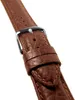 Uhrenarmband Kalbsleder Matt Braun Honig Herzog 20618S, Produktbild-Vorschau 2