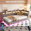 Schlafsofa 90 × 200 cm mit hydraulischem Stauraum, Produktbild-Vorschau 6