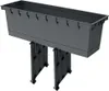 A dark gray planter box with a stand, shown against a white background. Anteprima dell’immagine prodotto