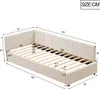 A diagram of a bed with dimensions indicated by measurement lines and numbers. Náhľad obrázku produktu