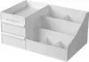 A white plastic makeup organizer with drawers and compartments is shown against a white background. Náhľad obrázku produktu