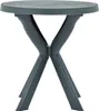 vidaXL Bistro stôl zelený Ø70 cm Plastový Náhľad obrázku produktu 1