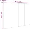vidaXL Kopfteil Räuchereiche 120x1,5x80 cm Holzwerkstoff Produktbild-Vorschau 7