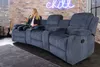 3er Kinosessel HOLLYWOOD dunkelgrau mit Cupholder Produktbild-Vorschau 4
