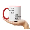 Ich atme ein Ich raste aus Tasse Rot Geschenk Büro Produktbild-Vorschau 4
