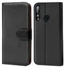 A black flip case for a smartphone, shown from the front and back. Produktbild-Vorschau