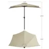 Sekey Balkonschirm Halbrund 270 cm – Sonnenschirm mit Produktbild-Vorschau 4
