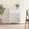 Sideboard Weiß 62x38x75 cm Holzwerkstoff Produktbild-Vorschau 2