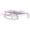 Möbel Massivholzbett ohne Matratze Wachsbraun 90x200 Produktbild-Vorschau 11