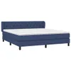 vidaXL Boxspringbett mit Matratze Blau 160x200 cm Stoff -  Produktbild-Vorschau 9