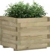 A wooden planter box filled with green plants. Náhľad obrázku produktu