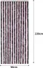 Moritz fleecová záclona zo ženilu 90 x 220 cm ružová čierna Náhľad obrázku produktu 3