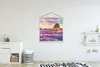 MuchoWow® Textilposter Lavendel - Farbe - Vögel - Bäume - Produktbild-Vorschau 2