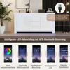 Credenza Merax lucida con LED, cassettiera con 3 cassetti e Anteprima dell’immagine prodotto 10