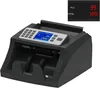 A black money counting machine with a digital display and keypad, shown from a slightly elevated front-left angle against a white background. A small inset image shows a black screen with red digital readouts for 'PCS' and 'TOTAL'. Produktbild-Vorschau