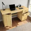 Schreibtisch MANAGER, natur - Bürotisch mit 4 Schubladen Produktbild-Vorschau 4