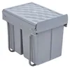 Poubelle encastrable 'Froland' 48x34x42cm Gris 2x10L+1x20L Voir les images du produit 4