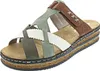 Rieker Damen Plateau Pantoletten Clogs Keilabsatz 62989, Produktbild-Vorschau 66