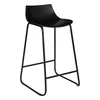 A black bar stool on a white background. Produktbild-Vorschau