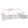 Modulares Gartenmöbel-Set, 5-teilige Lounge-Sitzgruppe für Produktbild-Vorschau 8