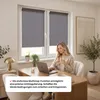 Estika Rollo ohne Bohren - 100 x 220 cm - Silber - Klemmfix Produktbild-Vorschau 4