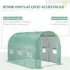 Outsunny Bâche de Rechange Serre Tunnel 6 m², bâche 3 x 2 x Voir les images du produit 3