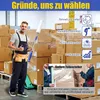 Langstiel Stretchfolie Abroller – Paletten Stretch Wrap Produktbild-Vorschau 2
