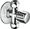 Zawór kątowy COMFORT 2x wyjścia 3/8", 1/2", chrom Podgląd zdjęcia produktu 6