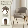 Set van vier vintage-eetkamerstoelen, met ergonomische Productafbeelding-voorbeeld 5