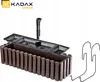KADAX Skrzynka Balkonowa 58cm + 2 Uchwyty Brązowa Podgląd zdjęcia produktu 5