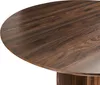 BELIANI Esstisch Dunkelbraun Holzoptik MDF ø 120 cm Rund Produktbild-Vorschau 5