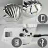 Tischleuchte USB Glitzer RGB Tischleuchte Shelly LED Chrom Produktbild-Vorschau 4